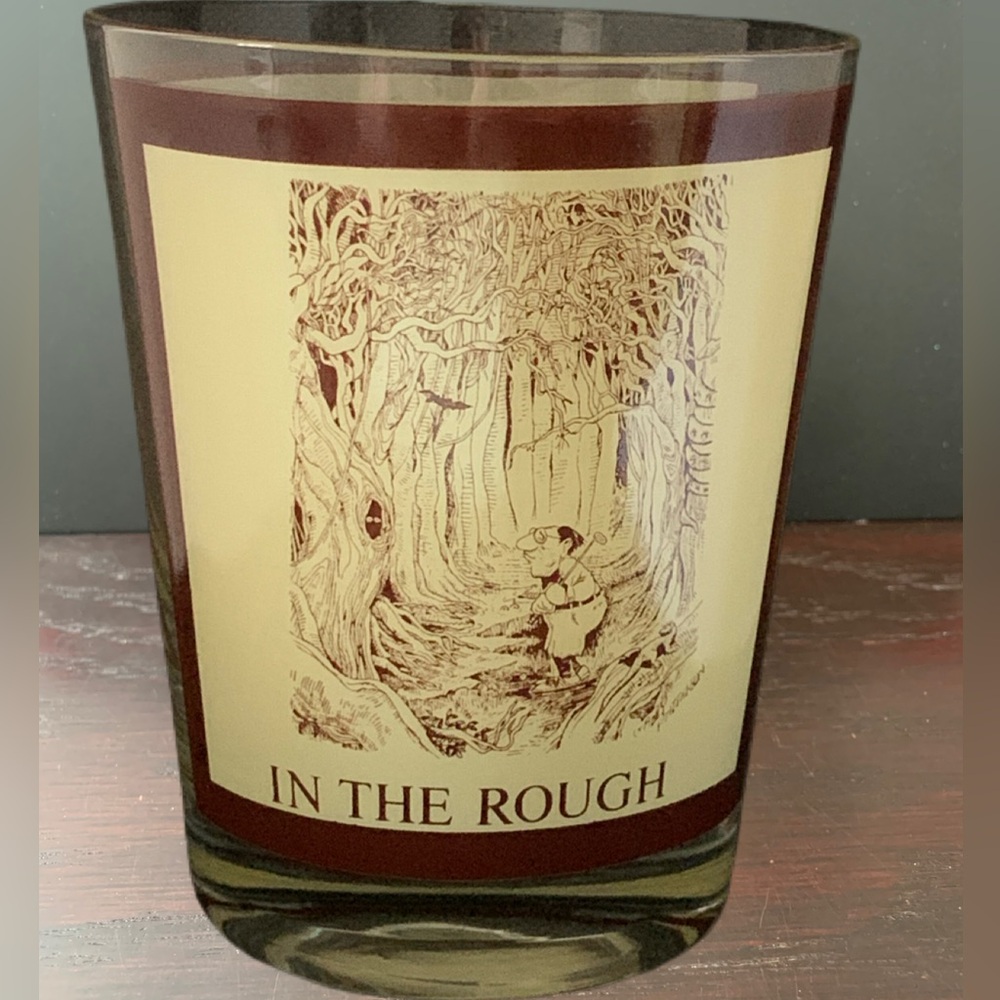 Vintage Gary Patterson Thought Factory In The Rough Glass Golf Great Graphic